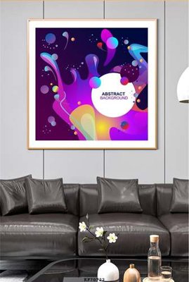 File gốc File tranh hiện đại pha lê gương KF70722 (in mica) làm bảng hiệu