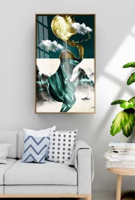 File PSD File tranh hiện đại pha lê gương KF70882 (nguyên bản) cho thiết kế