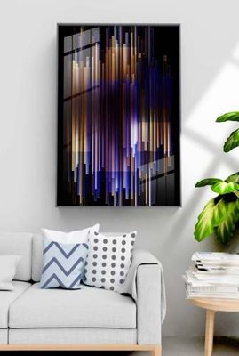 File gốc File tranh hiện đại pha lê gương KF70888 (in mica) cắt laser