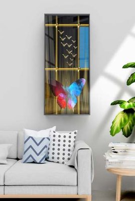 File gốc File tranh hiện đại pha lê gương KF71009 (thiết kế) cho in ấn