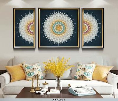 File in trần File tranh hiện đại pha lê gương KF71037 (bản gốc) phong cảnh