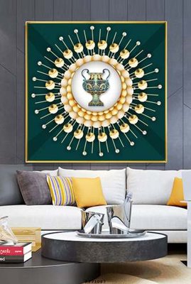 File gốc in tráng gương File tranh hiện đại pha lê gương KF71087 chi tiết