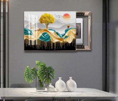 File gốc File tranh hiện đại pha lê gương KF71231 (in 3D) nghệ thuật