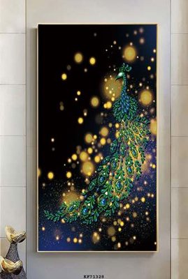 File tranh PSD File tranh hiện đại pha lê gương KF71328 chất lượng cao