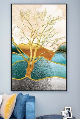 File in lụa File tranh hiện đại pha lê gương KF71414 (chất lượng cao) File tranh hiện đại pha lê gương KF71414