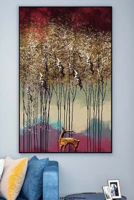 Download file gốc File tranh hiện đại pha lê gương KF71422 (in lụa) tranh 3D