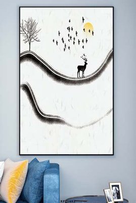 File gốc File tranh hiện đại pha lê gương KF71482 (in lụa) tranh phong thủy