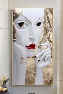 Download file tranh PSD File tranh hiện đại pha lê gương KF71589 để chỉnh sửa