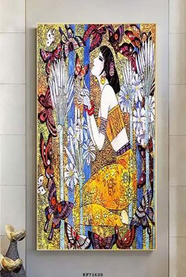 File gốc File tranh hiện đại pha lê gương KF71620 (in ấn) màu sắc trung thực