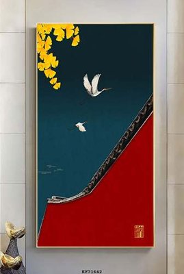 File gốc File tranh hiện đại pha lê gương KF71642 (in lụa) họa tiết 3D