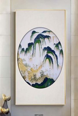 Ảnh gốc File tranh hiện đại pha lê gương KF71690 (độ nét cao) in tráng gương