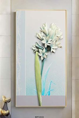 File tranh File tranh hiện đại pha lê gương KF71915 (bản gốc) treo quán cafe