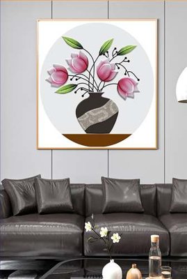 File tranh File tranh hiện đại pha lê gương KF71991 (gốc) in vải canvas