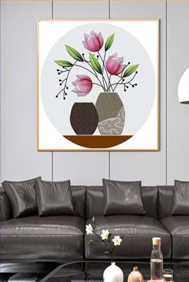 File gốc File tranh hiện đại pha lê gương KF71992 (in lụa) tranh thuận buồm