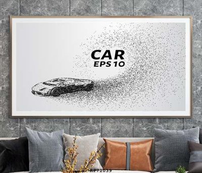 File in trần File tranh hiện đại pha lê gương KF72039 (bản gốc) đại dương