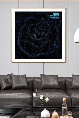 File PSD File tranh hiện đại pha lê gương KF72064 (bản gốc) cho nhà in