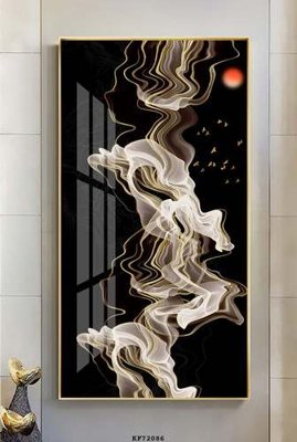 File tranh File tranh hiện đại pha lê gương KF72086 (bản gốc) treo tường