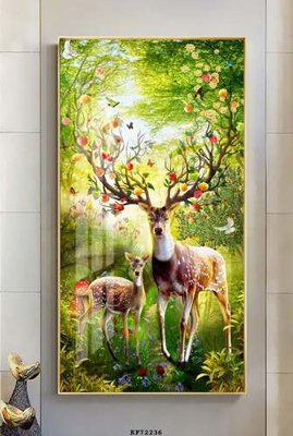 File in trần File tranh hiện đại pha lê gương KF72236 (file gốc) xuyên sáng