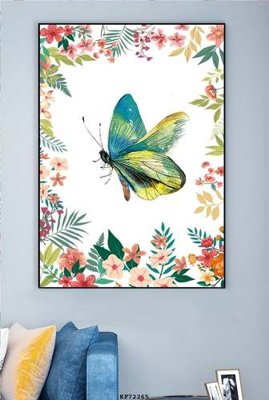 File in lụa File tranh hiện đại pha lê gương KF72265 (hoa văn) File tranh hiện đại pha lê gương KF72265