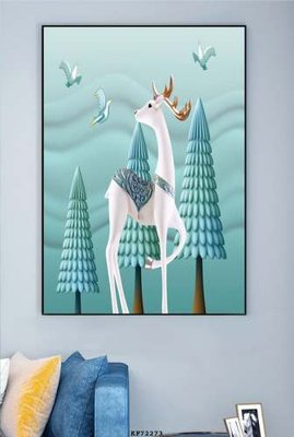 File tranh in tráng gương File tranh hiện đại pha lê gương KF72273 (siêu nét)