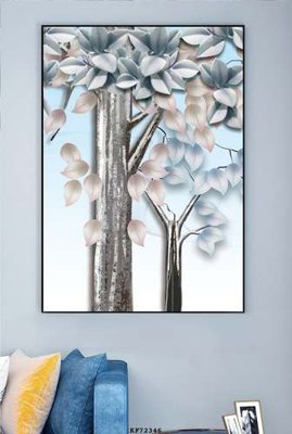 File gốc File tranh hiện đại pha lê gương KF72346 (in lụa) trang trí tường