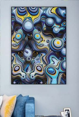 Download file File tranh hiện đại pha lê gương KF72355 (chất lượng in ấn)