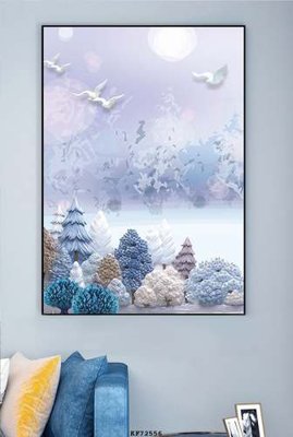 Tải file gốc in lụa File tranh hiện đại pha lê gương KF72556 siêu nét