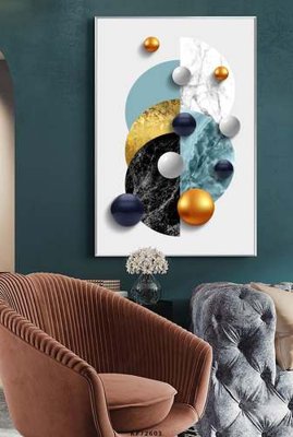 File ảnh File tranh hiện đại pha lê gương KF72601 (gốc) cho trang trí nhà hàng