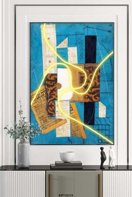 File gốc File tranh hiện đại pha lê gương KF72639 (PNG) nền trong suốt