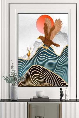 File gốc File tranh hiện đại pha lê gương KF72651 (trang trí) cho phòng khách