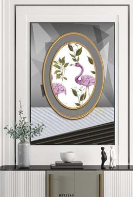 File tranh File tranh hiện đại pha lê gương KF72840 (bản gốc) in lụa 3D