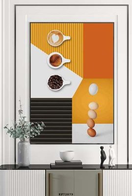 File in trần File tranh hiện đại pha lê gương KF72879 (bản gốc) bầu trời