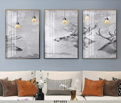 File gốc File tranh hiện đại pha lê gương KF72883 (phong cách) châu Âu