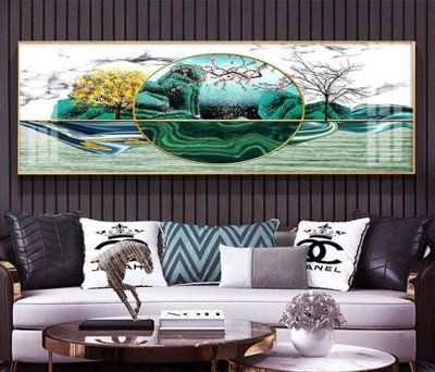 File tranh File tranh hiện đại pha lê gương KF72912 (gốc) chủ đề trẻ em