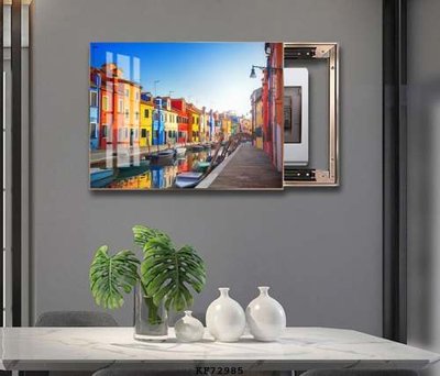 File gốc File tranh hiện đại pha lê gương KF72985 (in lụa) tranh phong thủy