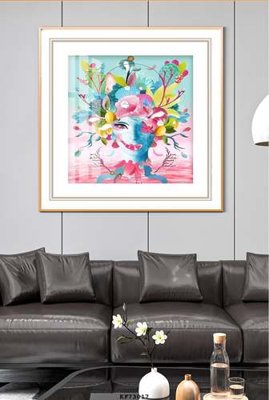 File tranh File tranh hiện đại pha lê gương KF73017 (gốc) chủ đề tĩnh vật