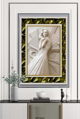 File tranh File tranh hiện đại pha lê gương KF73056 (file gốc) chuẩn màu in