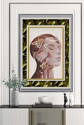 File ảnh File tranh hiện đại pha lê gương KF73062 (gốc) in biển hiệu