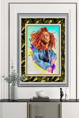 File ảnh gốc File tranh hiện đại pha lê gương KF73067 không vỡ nét