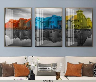 File gốc in mica File tranh hiện đại pha lê gương KF73139 chất lượng