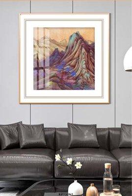 File tranh File tranh hiện đại pha lê gương KF73157 (gốc) chủ đề con người