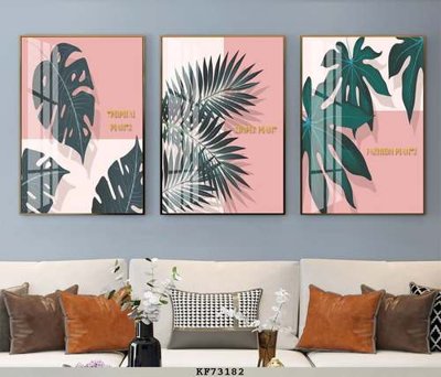 File tranh File tranh hiện đại pha lê gương KF73182 (file gốc) chủ đề phong thủy