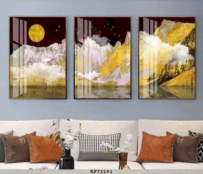 File tranh File tranh hiện đại pha lê gương KF73191 (gốc) chủ đề con người