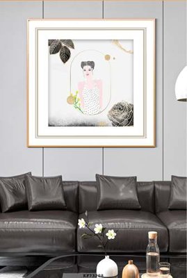 File in trần File tranh hiện đại pha lê gương KF73208 (bản gốc 3D) sống động