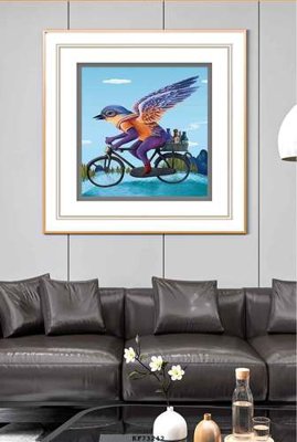 File in mica File tranh hiện đại pha lê gương KF73242 (bản gốc) sắc sảo