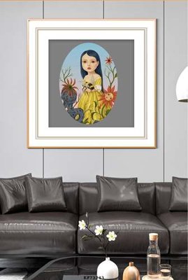 Tải file gốc File tranh hiện đại pha lê gương KF73243 (bản PSD) gốc