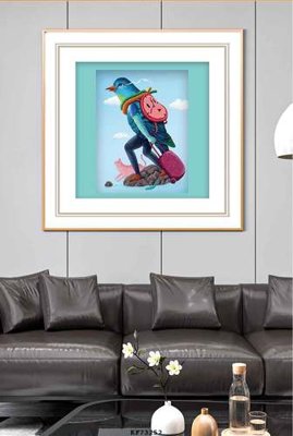 File in trần File tranh hiện đại pha lê gương KF73252 (file gốc) chủ đề vũ trụ