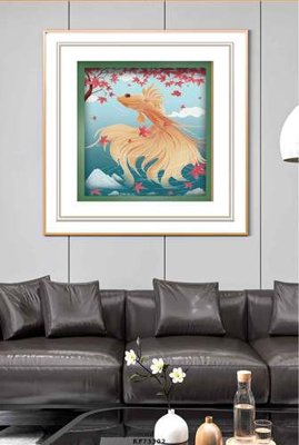 File gốc File tranh hiện đại pha lê gương KF73302 (in 3D) nghệ thuật