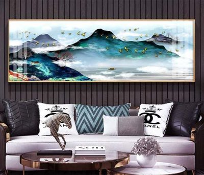 File ảnh File tranh hiện đại pha lê gương KF73336 (gốc) cho trang trí nhà hàng