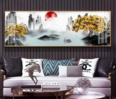 File in mica File tranh hiện đại pha lê gương KF73340 (bản gốc) siêu trong